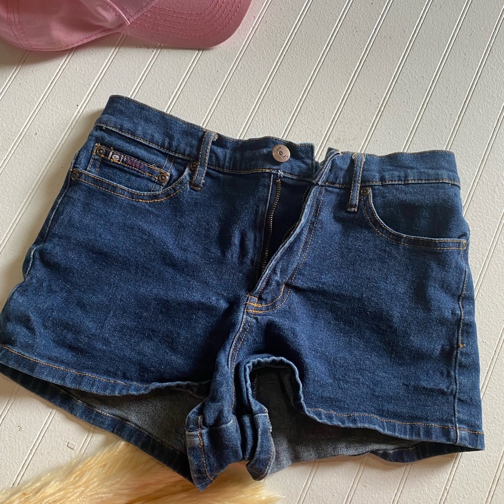 Lei denim women junior blue short size 7